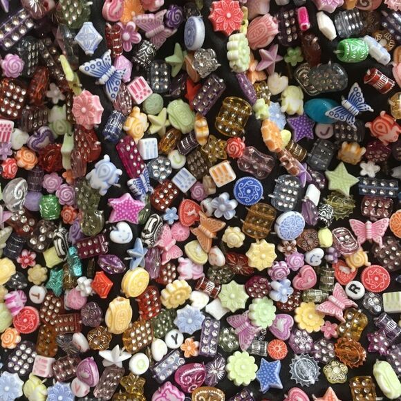 VINTAGE NOVELTY BEADED CHARM BAG WITH CHAIN STRAP‎ - Picture 5 of 7